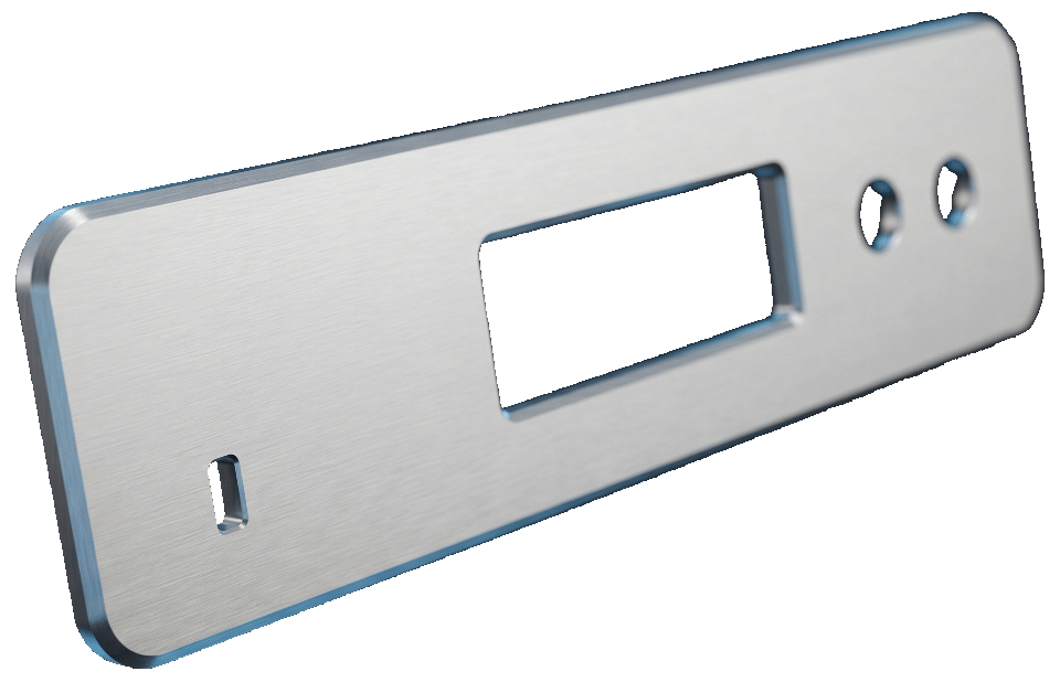 Custom aluminium front-panels.